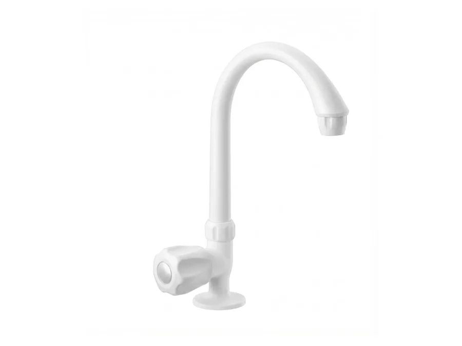 Hi-Flo Full Turn Swan Neck (T/M) with Flange PTMT Tap | Sparsh Pearl