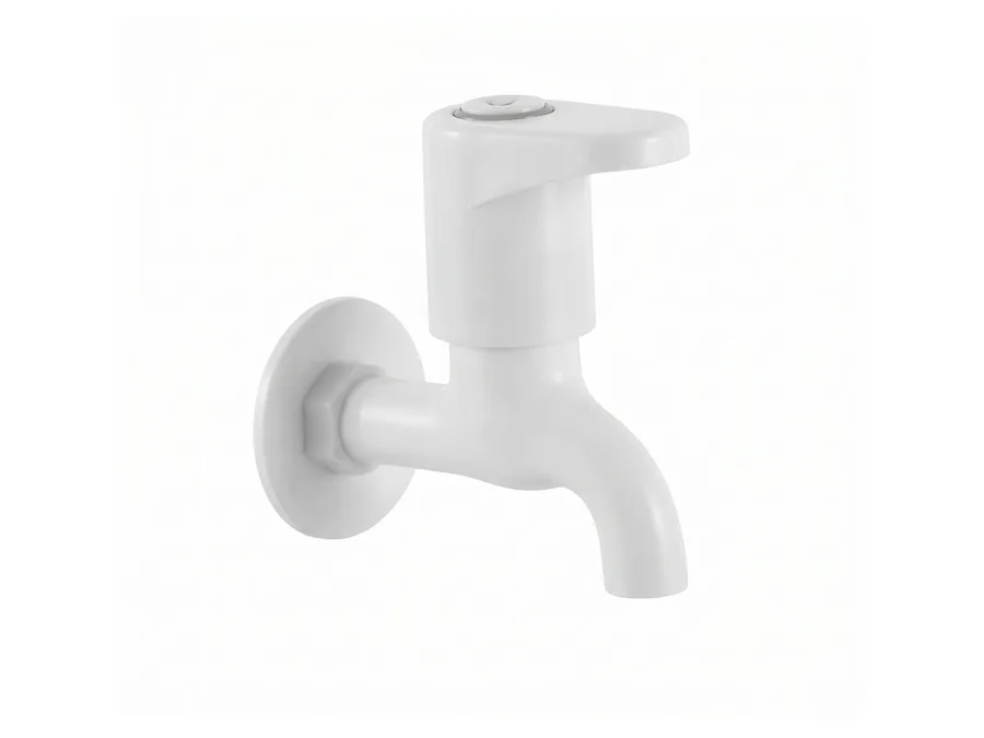Royal Bib Cock Deluxe with Flange PTMT Tap | Sparsh Pearl