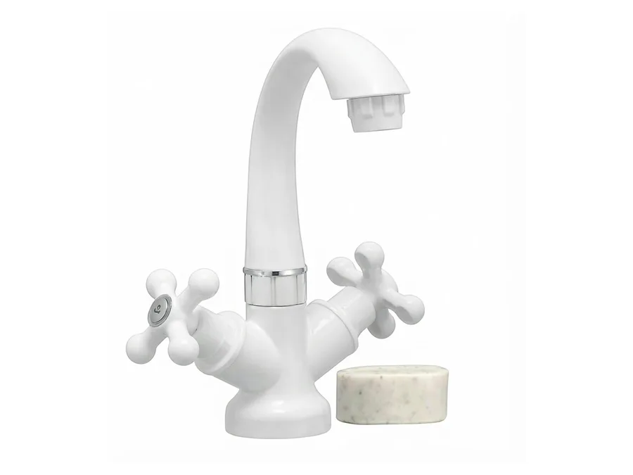 Alfa Full Turn Center Hole Basin Mixer PTMT | Sparsh Pearl