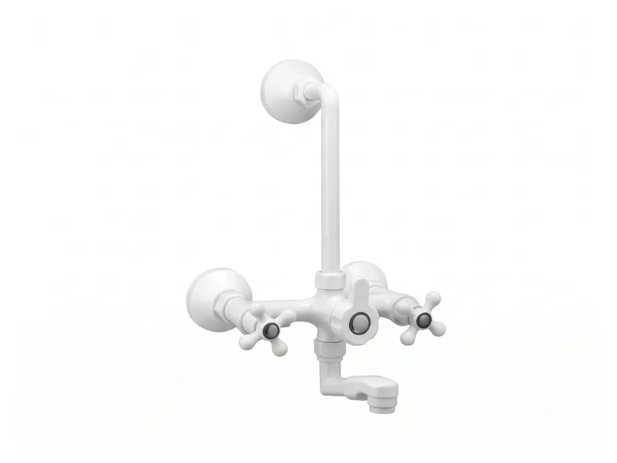 Alfa Full Turn Wall Mixer with L-Bend PTMT | Sparsh Pearl