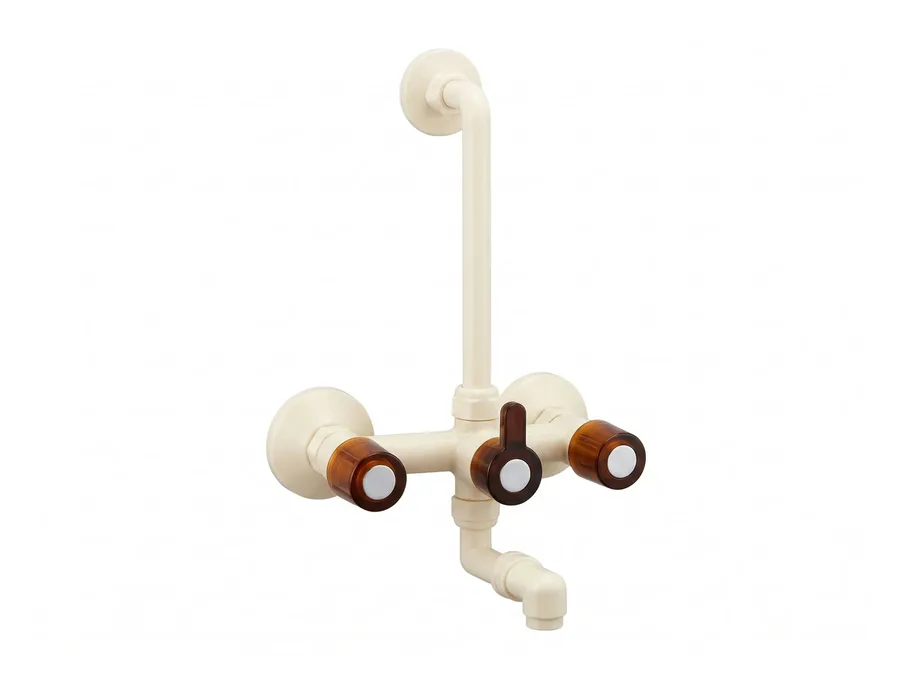 Omega Wall Mixer with L-Bend PTMT | Sparsh Pearl