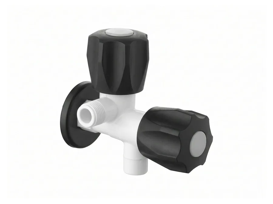 Hi-Flo Prime Full Turn 2 Way Angle Cock with Flange PTMT Tap | Sparsh Pearl