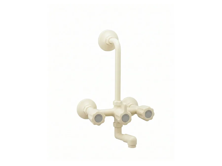 Fancy Wall Mixer with L-Bend PTMT | Sparsh Pearl