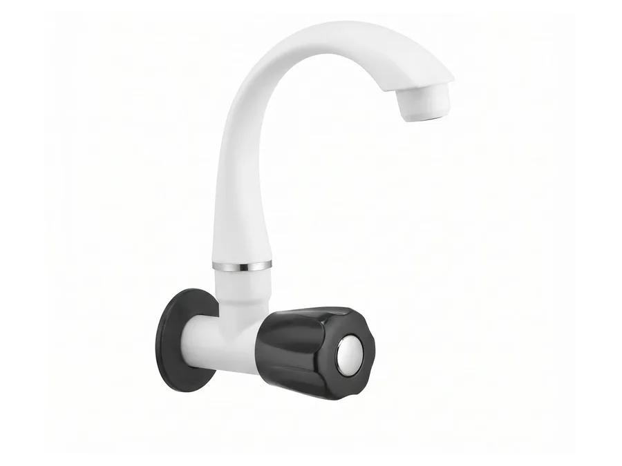 Eva Quarter Turn Mini Sink Cock with Flange PTMT Tap | Sparsh Pearl