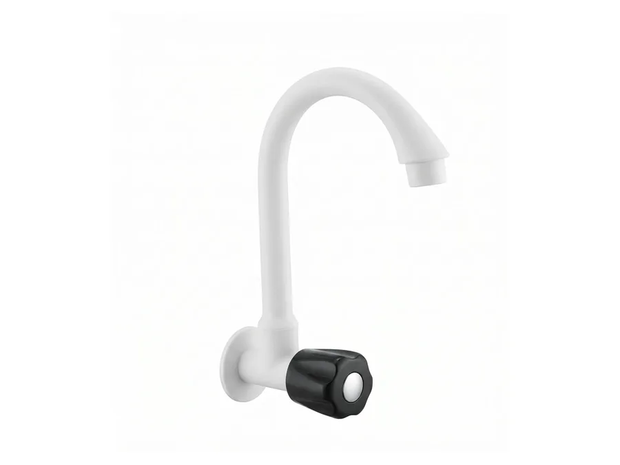 Eva Full Turn Sink Cock (W/M) with Flange PTMT Tap | Sparsh Pearl