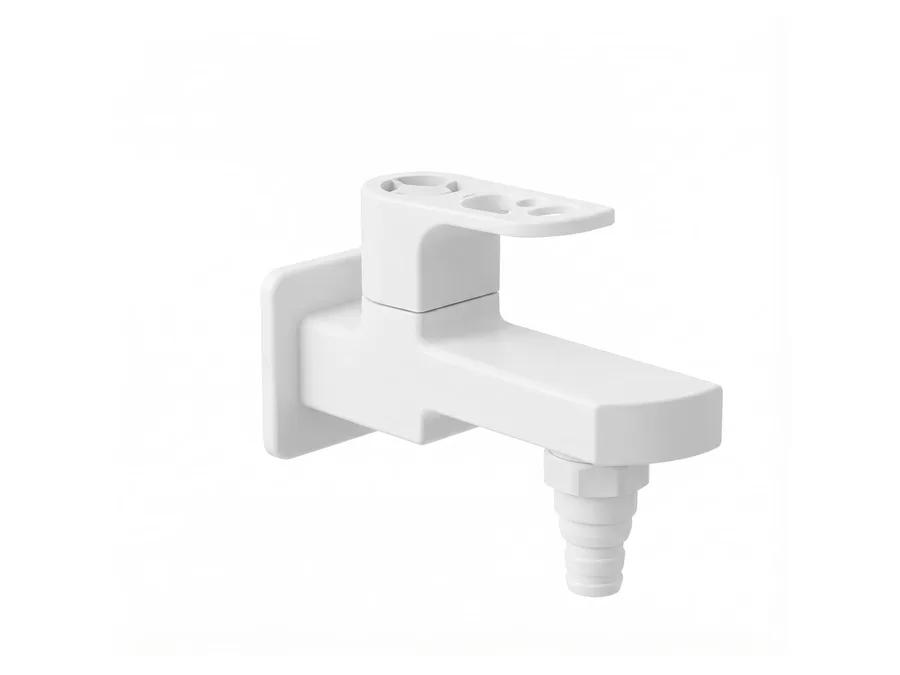 ARC Bib Cock Nozzle with Flange PTMT Tap | Sparsh Pearl