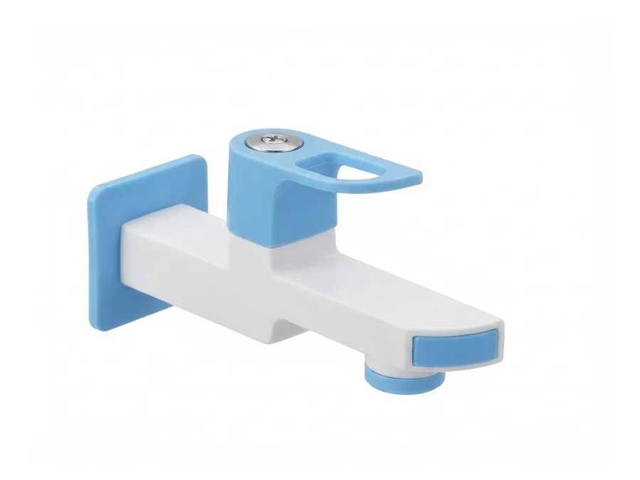 ARC Pro Long Body Bib Cock with Flange PTMT Tap | Sparsh Pearl