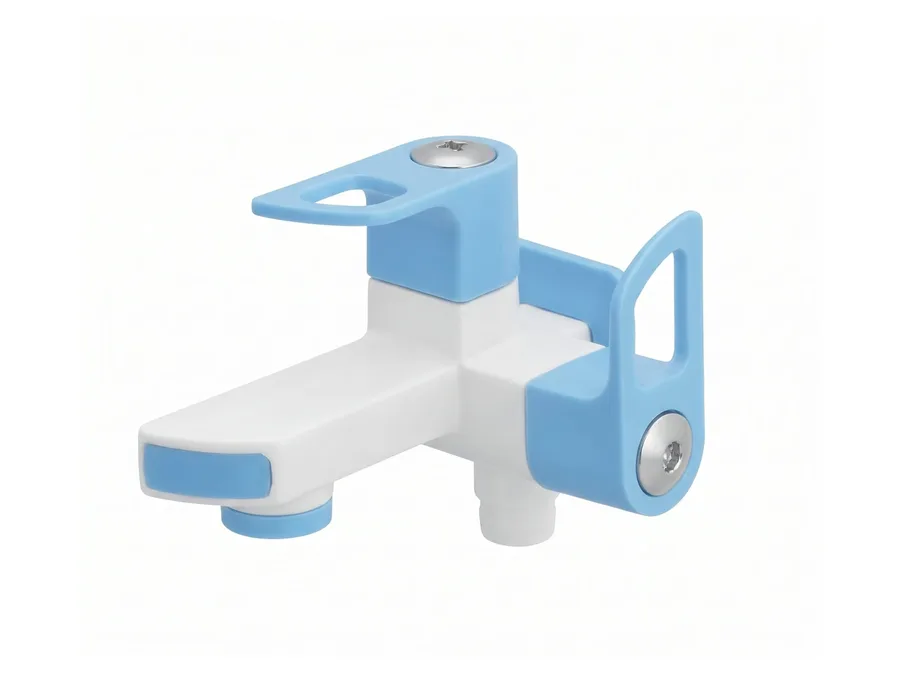 ARC Pro 2 in 1 Bib Cock with Flange PTMT Tap | Sparsh Pearl