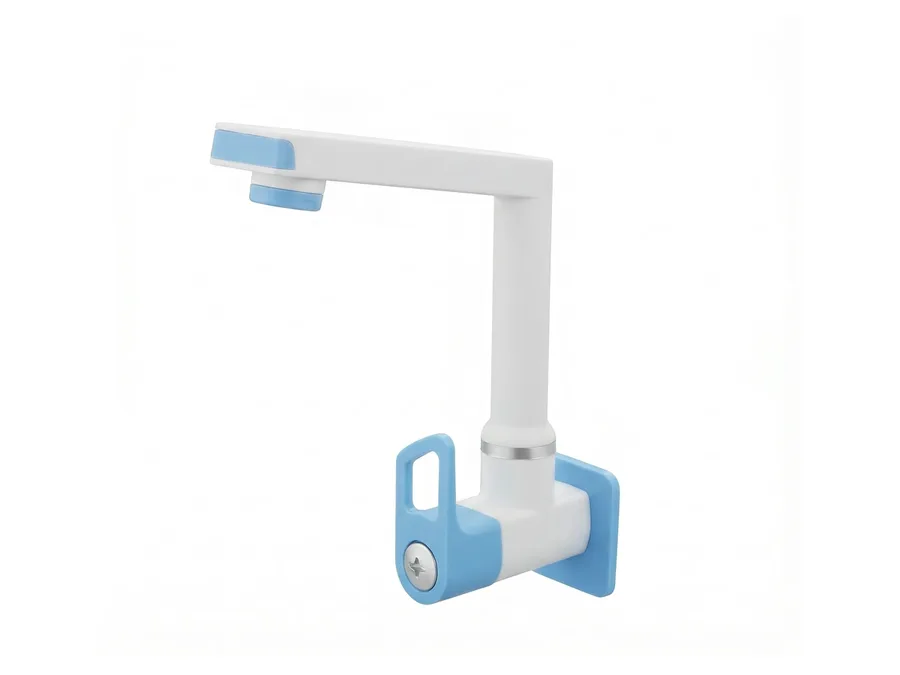 ARC Pro Sink Cock with Flange PTMT Tap | Sparsh Pearl