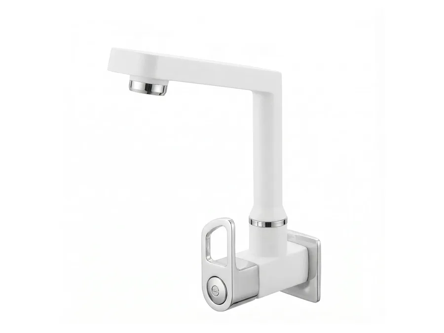 ARC Elite Sink Cock with Flange PTMT Tap | Sparsh Pearl