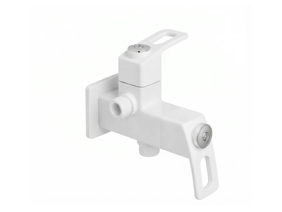 Arcus 2 Way Angle Cock with Flange PTMT Tap | Sparsh Pearl