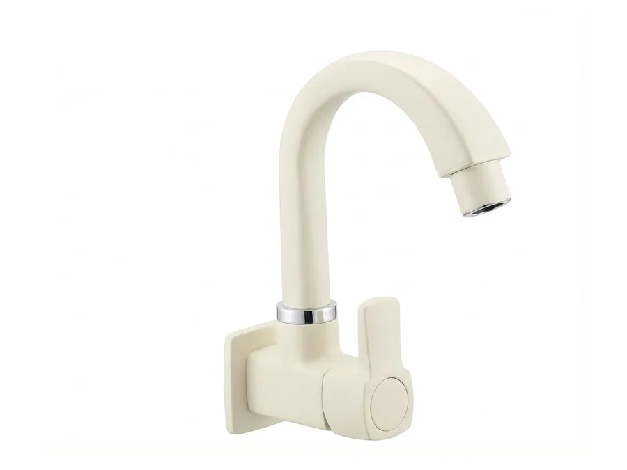 Ludo Sink Cock with Flange PTMT Tap | Sparsh Pearl