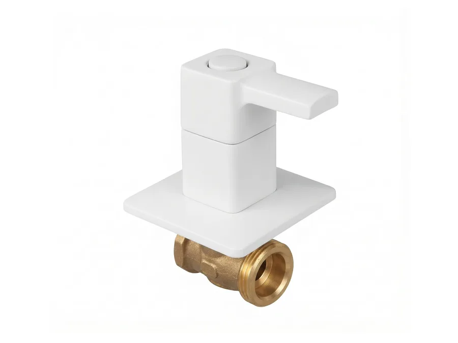 Ludo Concealed Stop Cock (Spindle 15mm & Body 15mm) | Sparsh Pearl