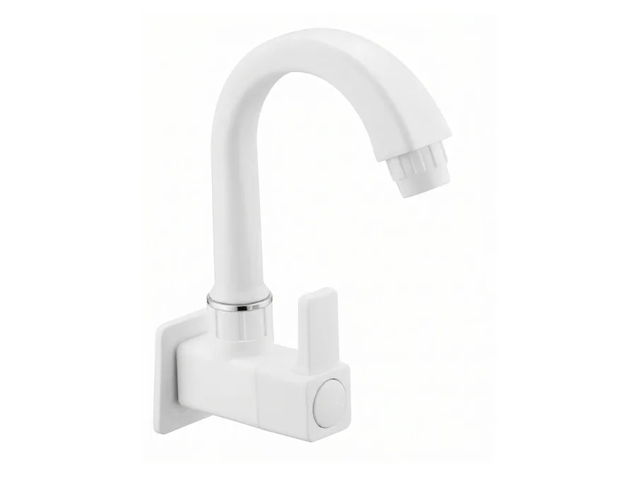 Ludo Pro Sink Cock with Flange PTMT Tap | Sparsh Pearl