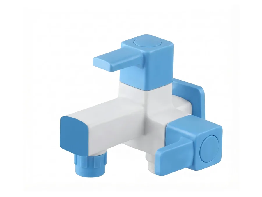 Ludo Pro 2 in 1 Bib Cock with Flange PTMT Tap | Sparsh Pearl