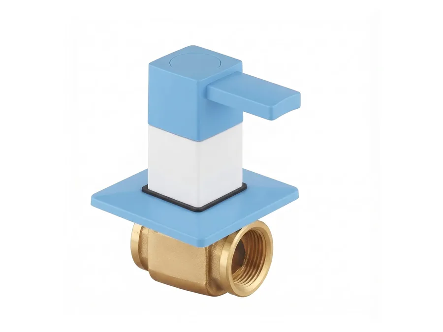 Ludo Pro Concealed Stop Cock (Handle, Sleeve & Flange only) | Sparsh Pearl