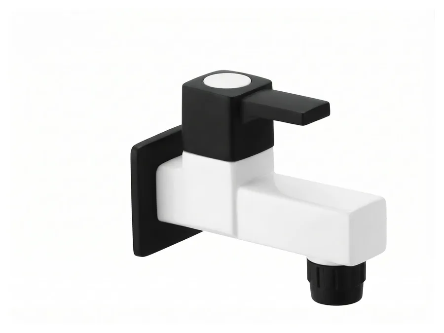 Ludo Royal Bib Cock with Flange PTMT Tap | Sparsh Pearl