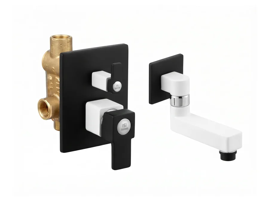 Ludo Royal Single Lever Concealed Diverter (High Flow 40MM) with Spout | Sparsh Pearl