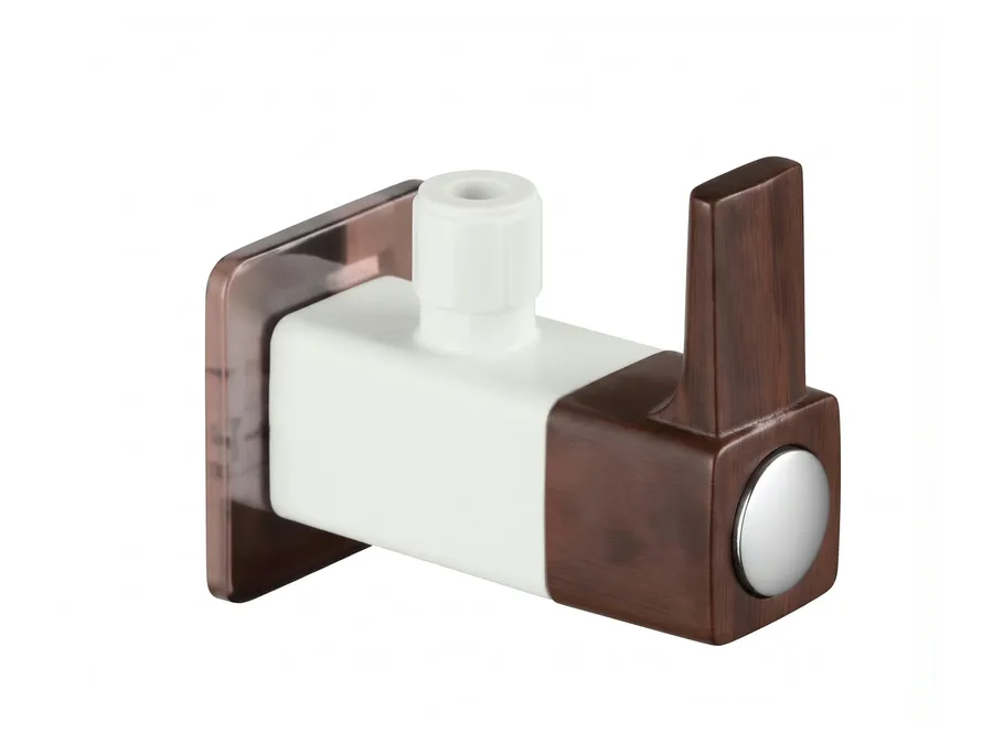Ludo Pine Angle Cock with Flange PTMT Tap | Sparsh Pearl