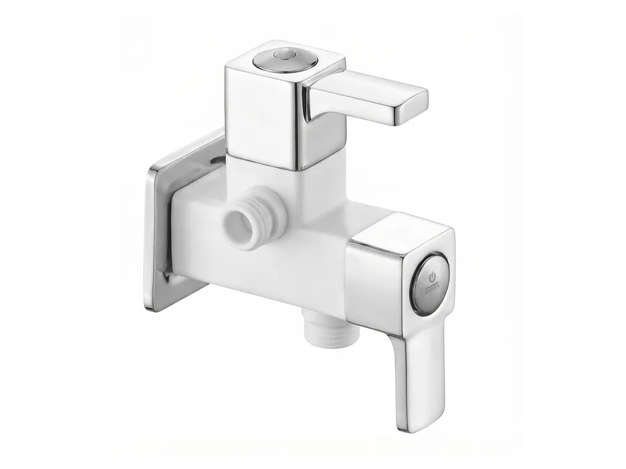 Ludo Elite 2 Way Angle Cock with Flange PTMT Tap | Sparsh Pearl