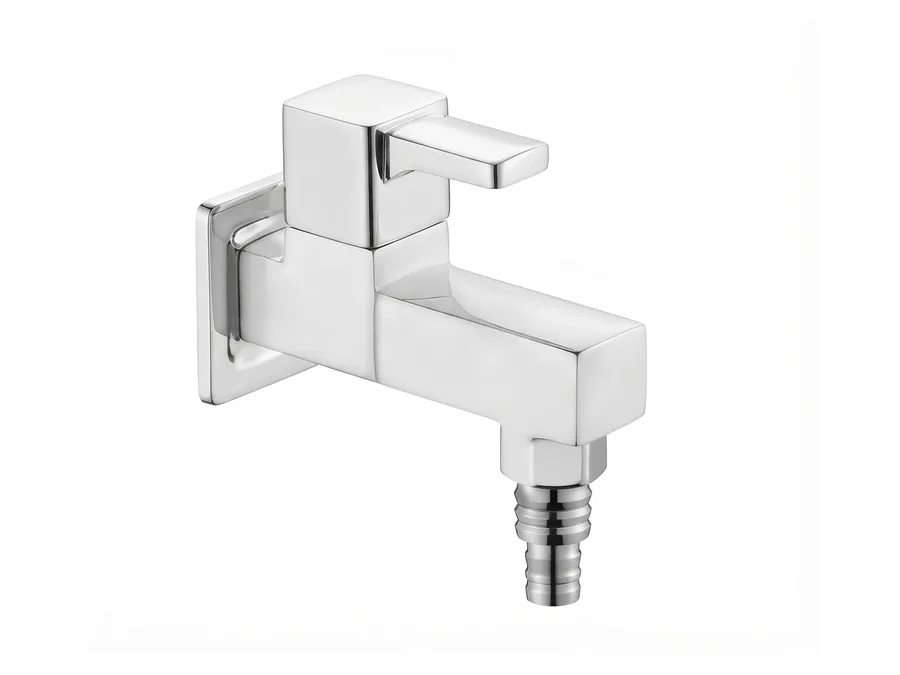 Ludo Elite Bib Cock Nozzle with Flange PTMT Tap | Sparsh Pearl