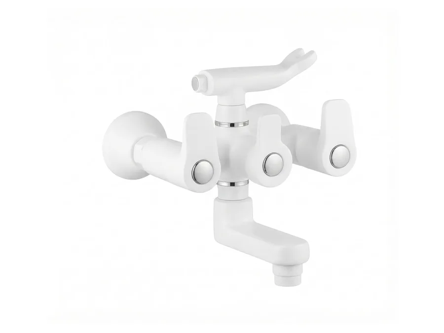 Opal Wall Mixer Telephonic PTMT (Hand Shower not included) | Sparsh Pearl