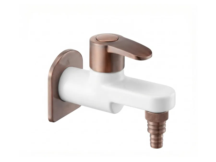 Opal Plus Bib Cock Nozzle with Flange PTMT Tap | Sparsh Pearl