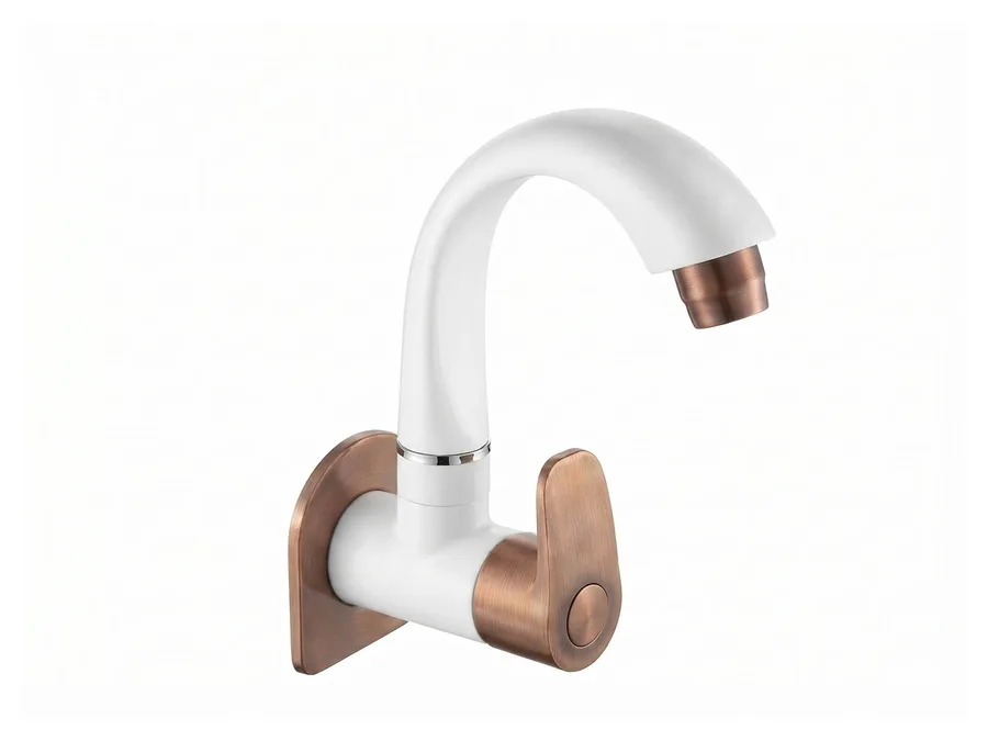 Opal Plus Sink Cock with Flange PTMT Tap | Sparsh Pearl