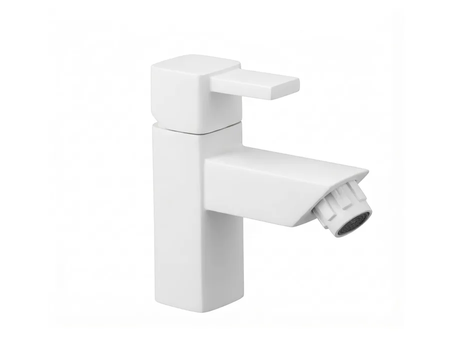 Edge Pillar Cock (45 Degree) PTMT Tap | Sparsh Pearl