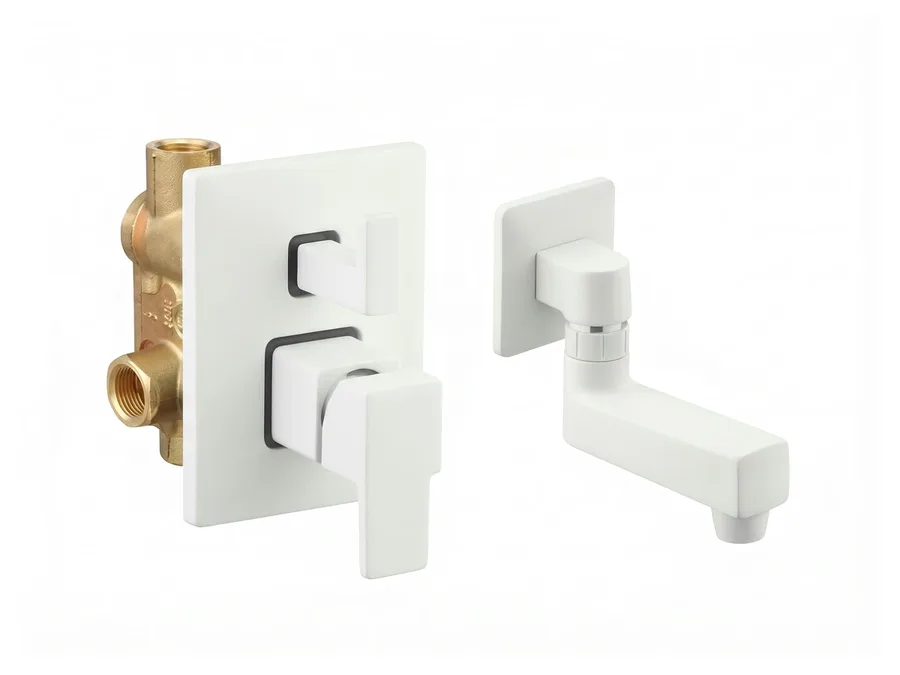 Edge Single Lever Concealed Diverter (High Flow 40MM) with Spout | Sparsh Pearl