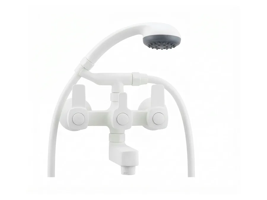 Edge Wall Mixer Telephonic 15 MM PTMT (Hand Shower not included) | Sparsh Pearl