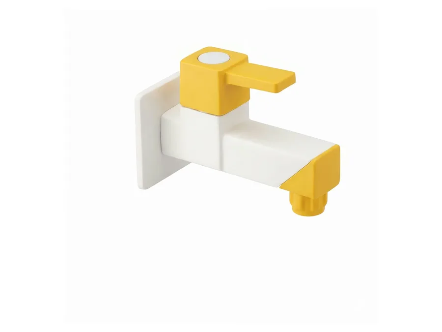 Edge Prime Bib Cock with Flange (90 Degree) PTMT Tap | Sparsh Pearl