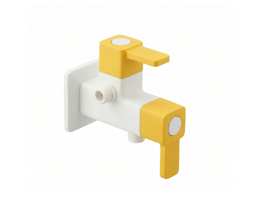 Edge Prime 2 Way Angle Cock with Flange PTMT Tap | Sparsh Pearl