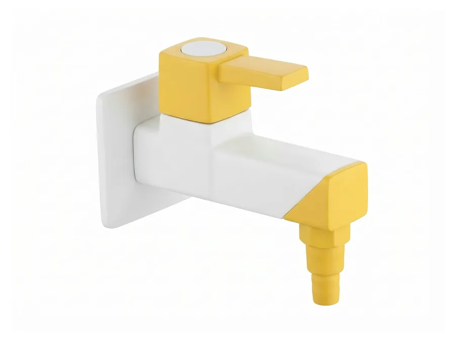 Edge Prime Bib Cock Nozzle with Flange PTMT Tap | Sparsh Pearl