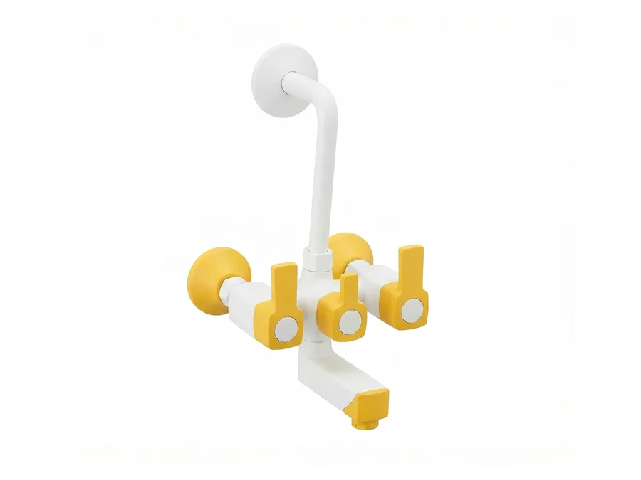 Edge Prime Wall Mixer with L-Bend 15mm PTMT | Sparsh Pearl
