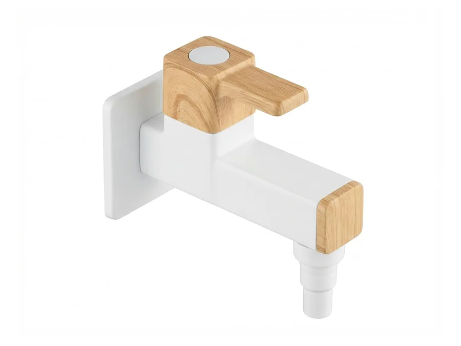 Edge Pine Bib Cock Nozzle with Flange PTMT Tap | Sparsh Pearl