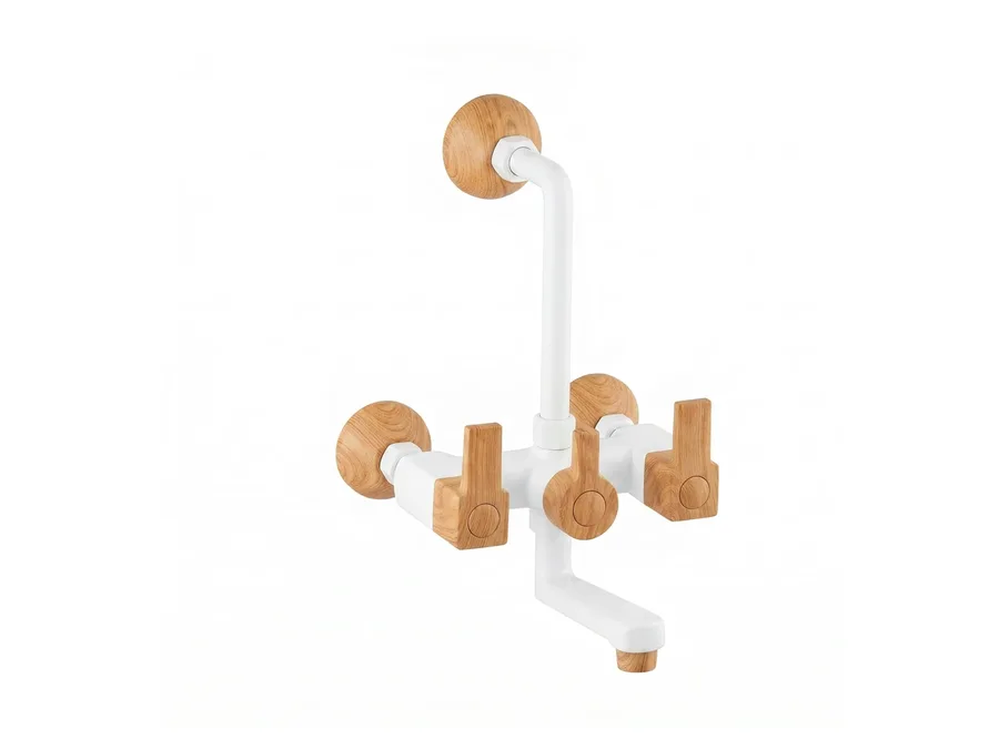 Edge Pine Wall Mixer with L-Bend 15 MM PTMT | Sparsh Pearl