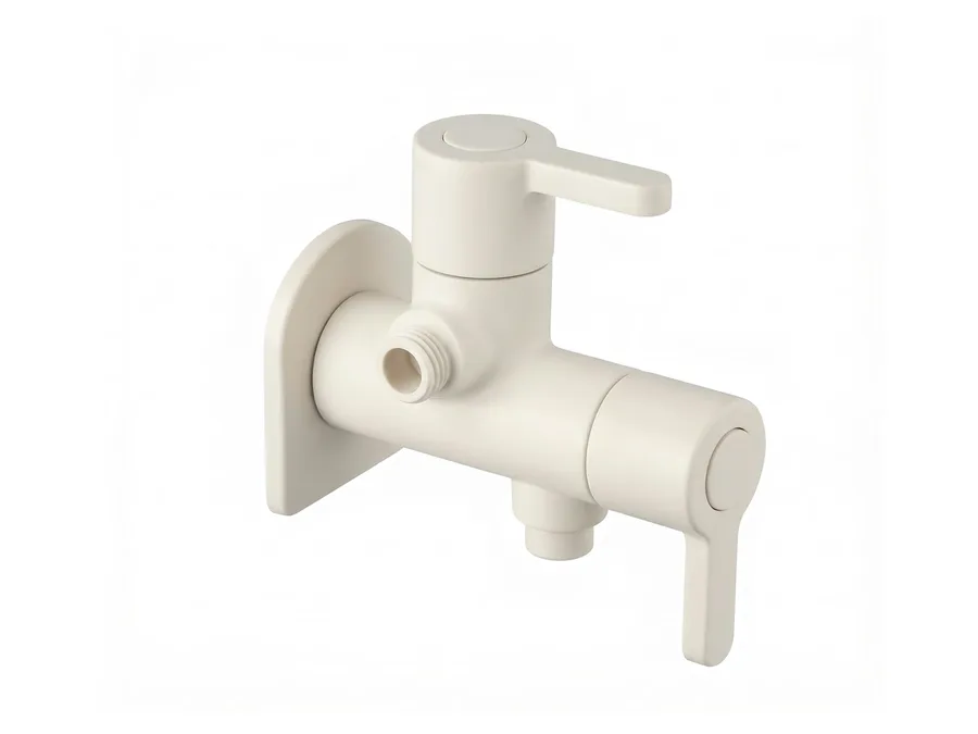 Superb 2 Way Angle Cock with Flange PTMT Tap | Sparsh Pearl