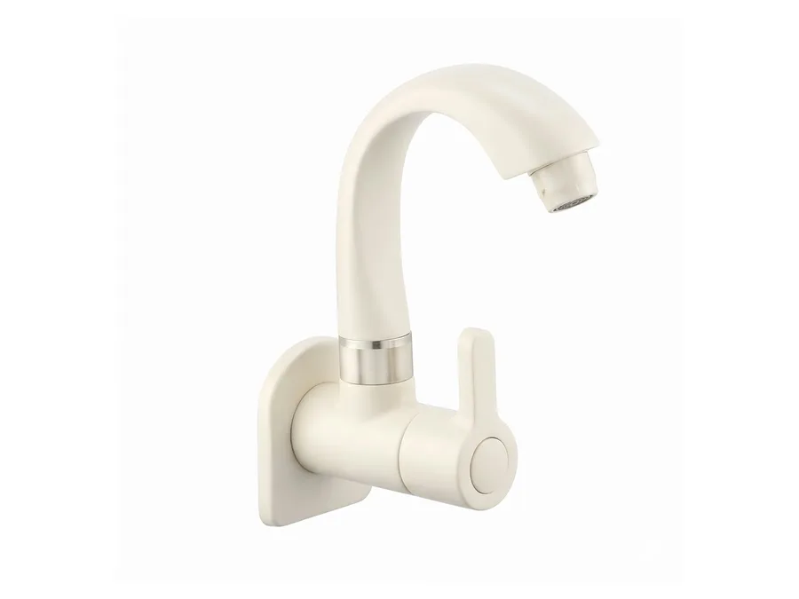 Superb Sink Cock with Flange PTMT Tap | Sparsh Pearl