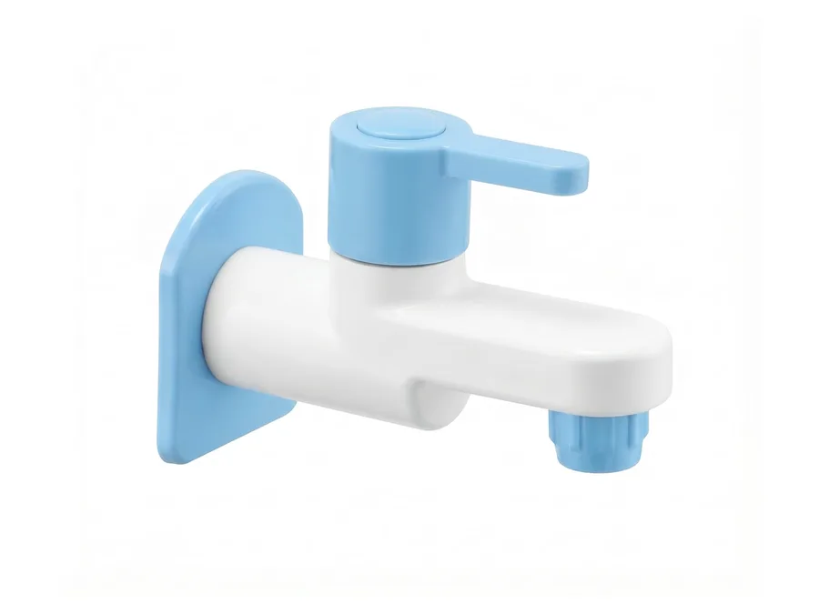 Superb Plus Bib Cock with Flange PTMT Tap | Sparsh Pearl
