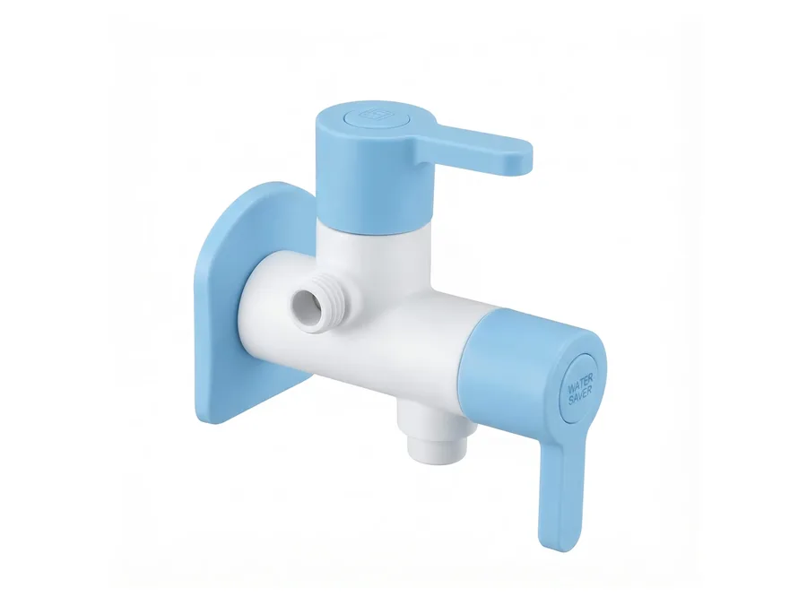 Superb Plus 2 Way Angle Cock with Flange PTMT Tap | Sparsh Pearl