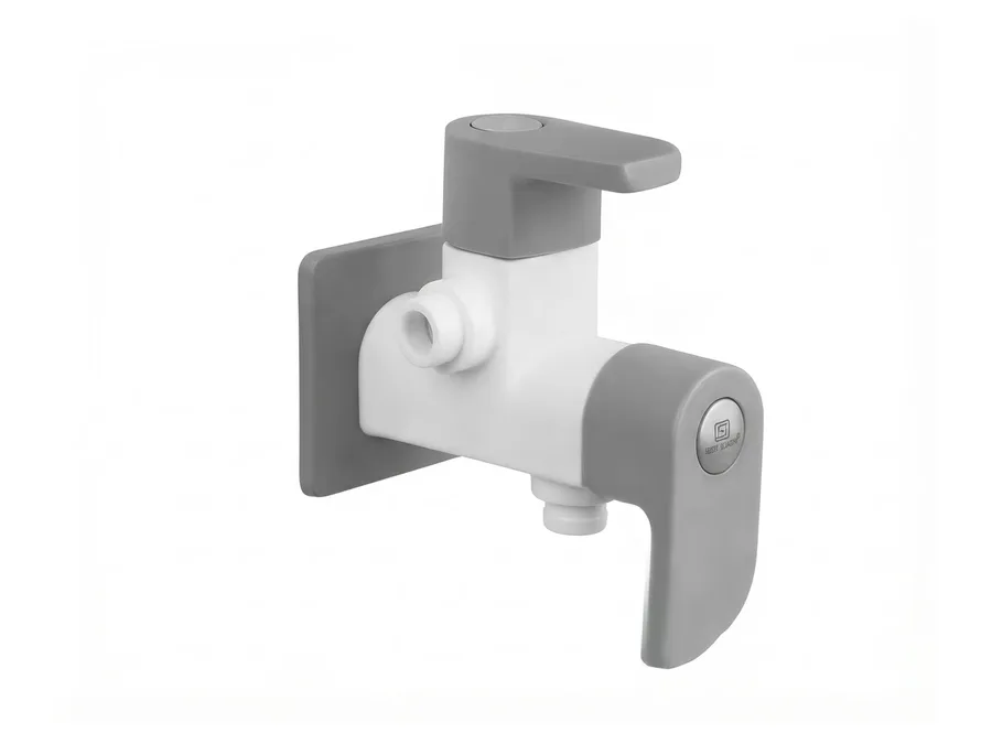 Curve Prime 2 Way Angle Cock with Flange PTMT Tap | Sparsh Pearl