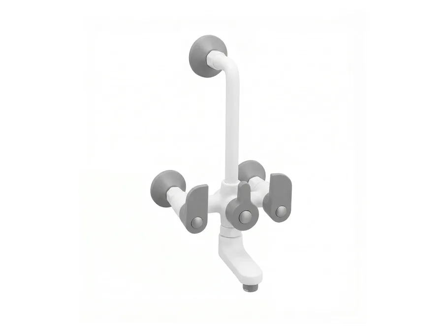 Curve Prime Wall Mixer L-Bend PTMT | Sparsh Pearl