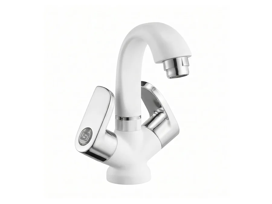 Curve Elite Center Hole Basin Mixer PTMT | Sparsh Pearl