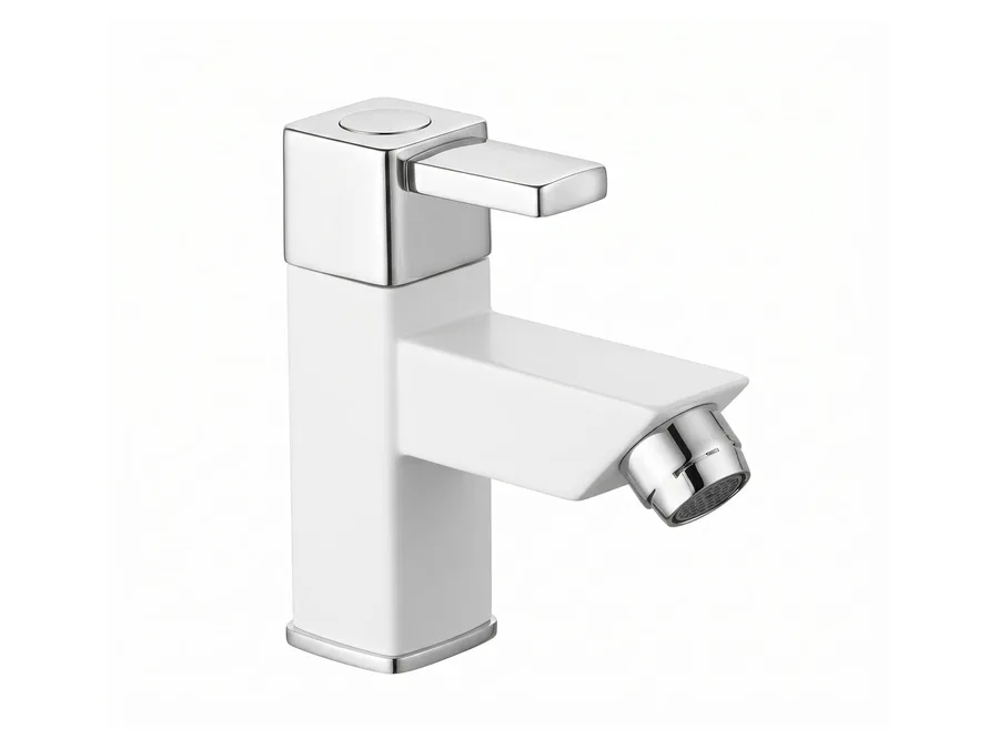 Edge Elite Pillar Cock (45 Degree) PTMT Tap | Sparsh Pearl