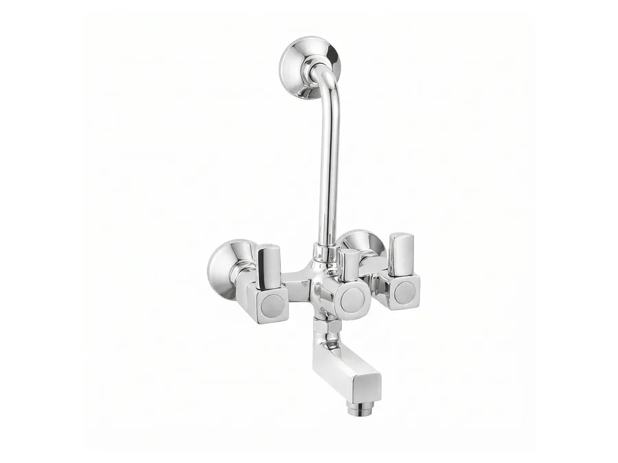Edge Elite Wall Mixer with L-Bend 15 MM PTMT | Sparsh Pearl