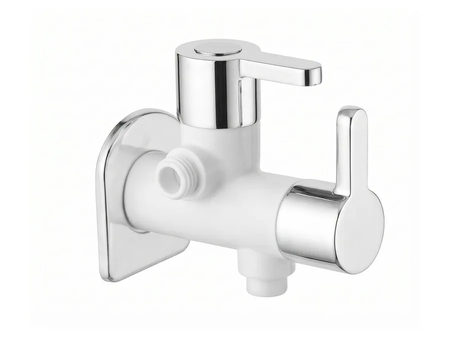 Superb Elite 2 Way Angle Cock with Flange PTMT Tap | Sparsh Pearl