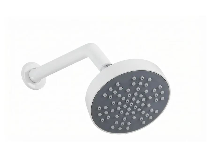 Round Shower (ABS with Chrome) 100 mm (4 inch) with Arm (SS) 150 mm (6 inch) | Sparsh Pearl
